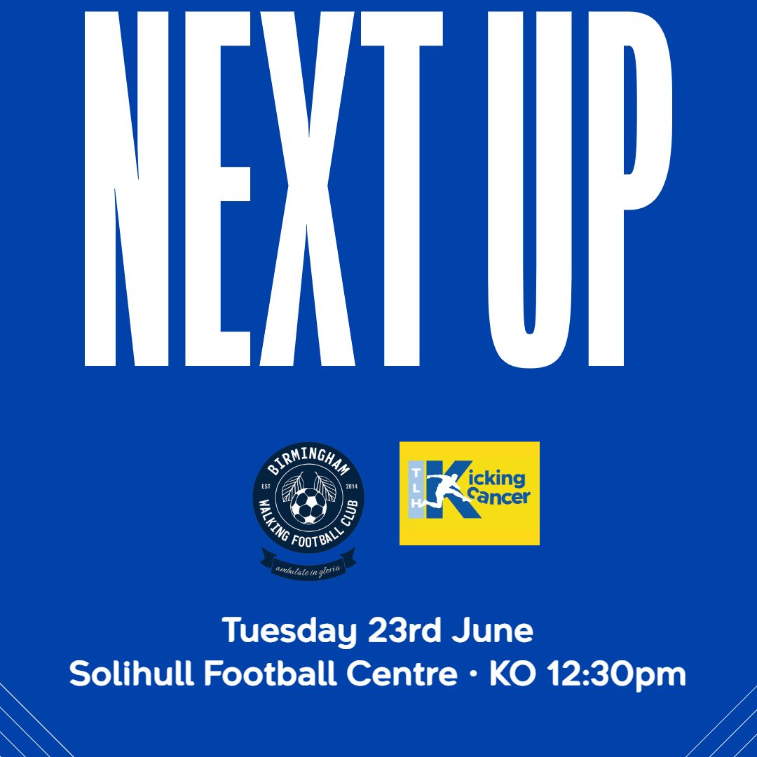 FORTHCOMING FIXTURES - BWFC BLUES V TLH CANCER 23/6 12:30KO